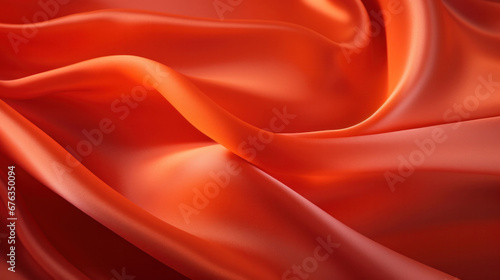 Abstract soft fabric smooth curve shape decorate textile background.