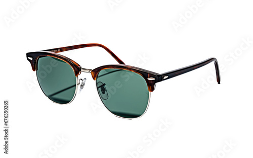 Black Dashing Wayfarer Sunglasses Isolated On Transparent Background PNG.