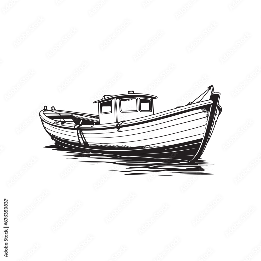 Wooden Boat Vector Images, Illustration Of a Boat Wooden Boat Vector Images, Illustration Of a Boat