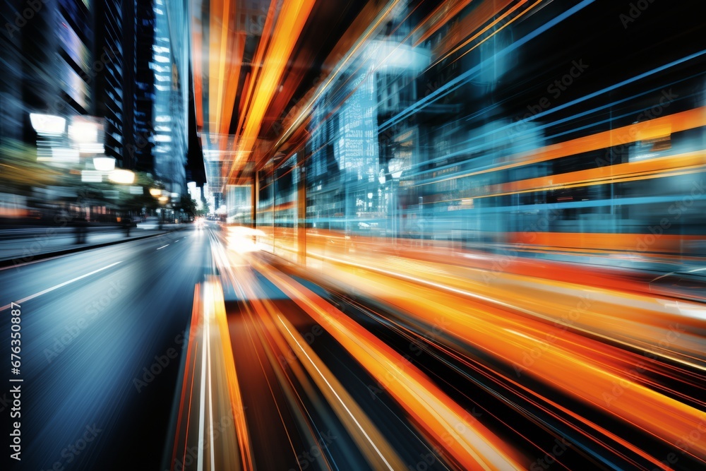 Enchanting blurred cityscape with vibrant lights, ideal for captivating background designs Enchanting blurred cityscape with vibrant lights, ideal for captivating background designs