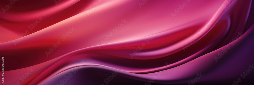 Obraz premium Abstract soft fabric smooth curve shape decorate textile background.