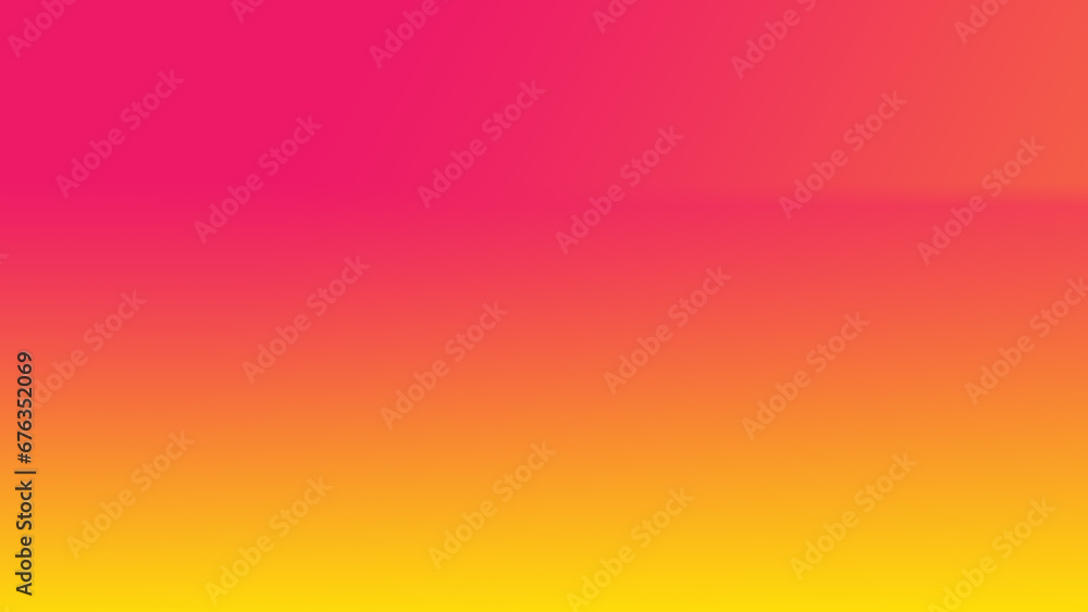 Neon Pink and orange and yellow color gradient background. Banner template.