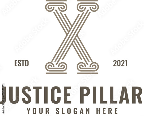 X Justice Pillar Logo