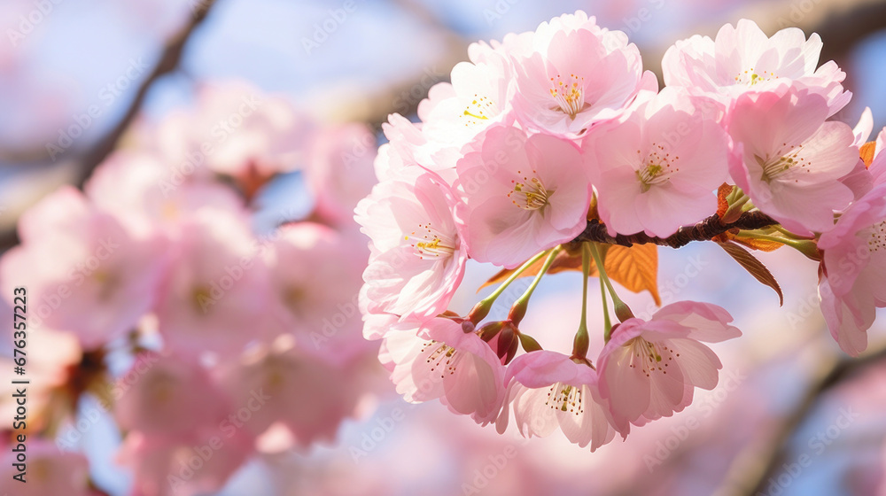 Fototapeta premium Cherry blossom Sakura, japan.
