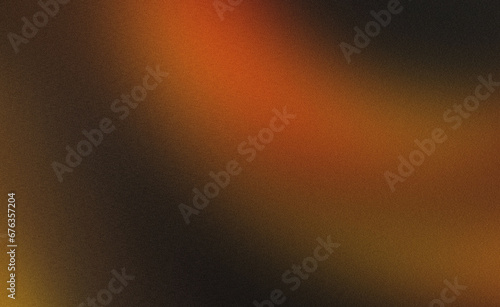 orange gold black light waves , spray texture color gradient shine bright light and glow rough abstract retro vibe background template , grainy noise grungy empty space