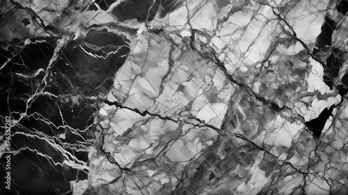 Wallpaper Mural Black white stone texture. Rock surface marble texture. generative AI. Torontodigital.ca