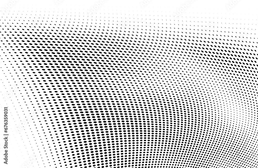 Abstract halftone wave dotted background. Futuristic twisted grunge pattern, dot, circles. Vector modern optical pop art texture for posters, business cards, cover, labels mock-up, stickers layout Abstract halftone wave dotted background. Futuristic twisted grunge pattern, dot, circles. Vector modern optical pop art texture for posters, business cards, cover, labels mock-up, stickers layout