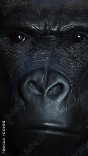 vertical video of gorilla smoke