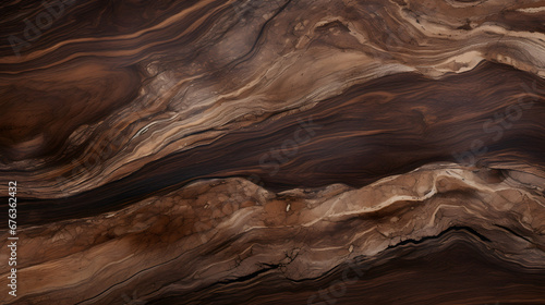 dark brown wood marble. generative AI. photo