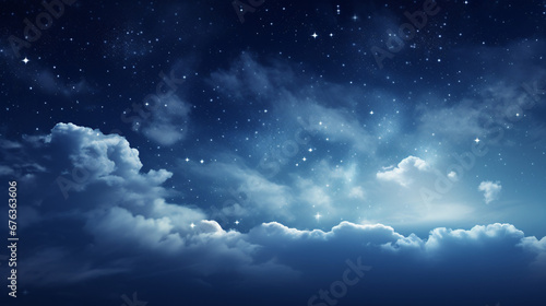 Mystical Moonlit Night PowerPoint Background Image with Celestial Charm. © ShadowHero