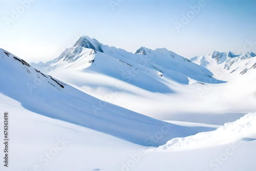 snow covered mountains © Hameed