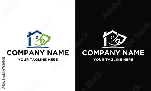 Money home cash logo design vector