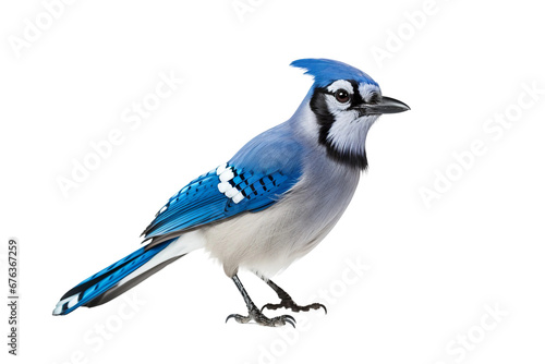 Realistic Blue Jay on Transparent Background, PNG, Generative Ai