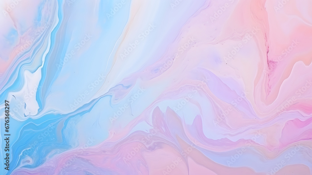 Eastern technique. Pastel marble texture. Mixed paints. Bright abstract background. generative AI.