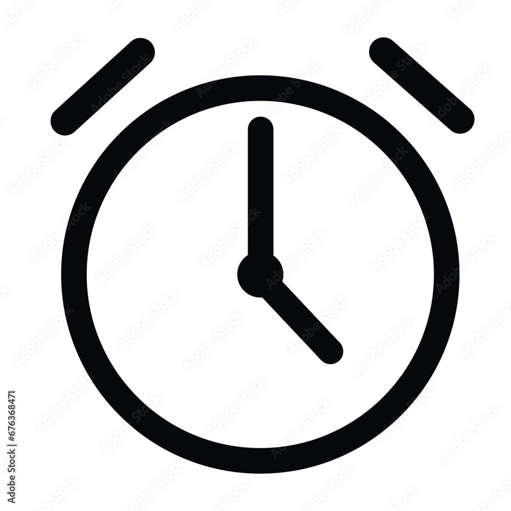 alarm clock icon vector illustration. alarm clock icon vector illustration.
