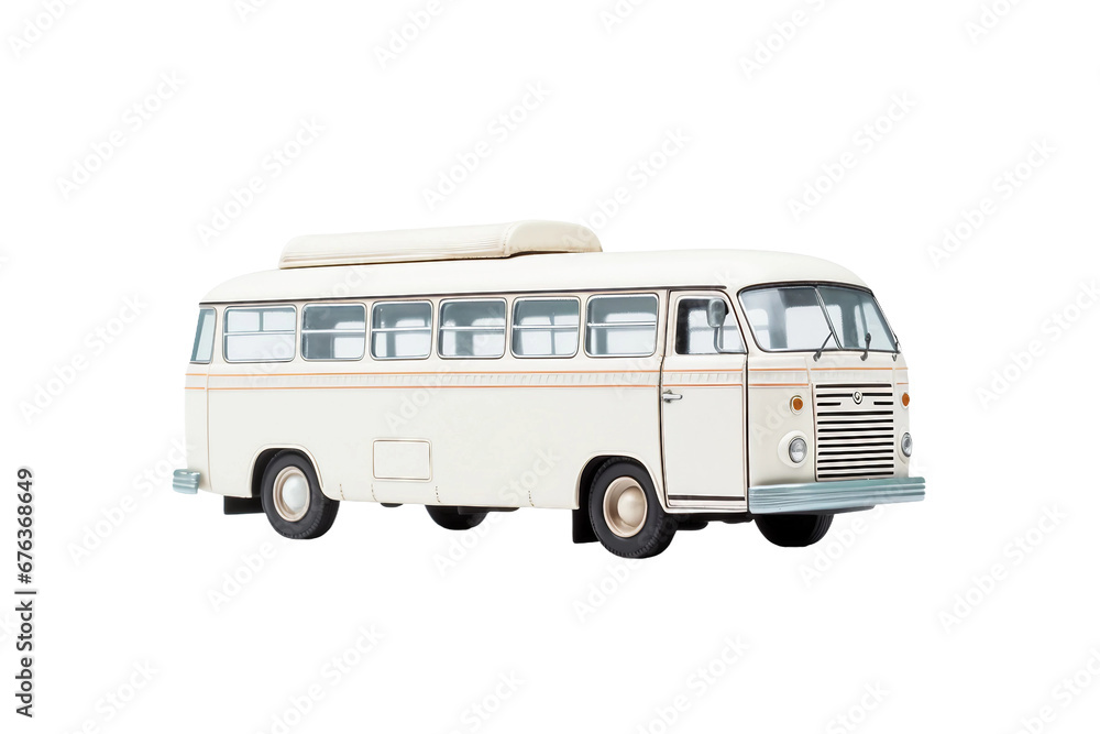 Realistic Bus on Transparent Background, PNG, Generative Ai on Transparent Background, PNG, Generative Ai