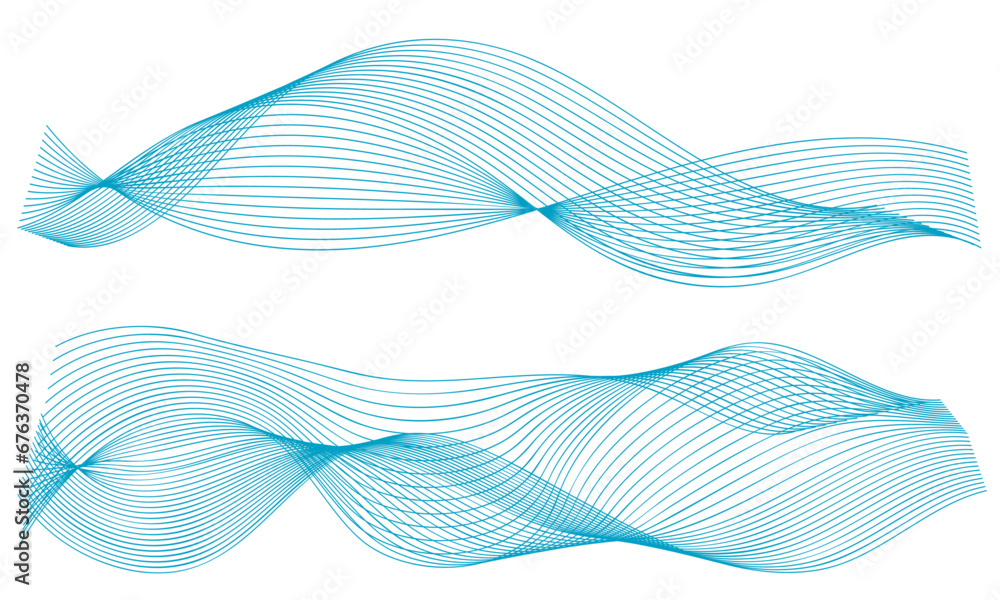 Abstract vector wavy lines flowing smooth curve gold gradient color on transparent background in concept of luxury, technology, science, music, modern. Abstract vector wavy lines flowing smooth curve gold gradient color on transparent background in concept of luxury, technology, science, music, modern.