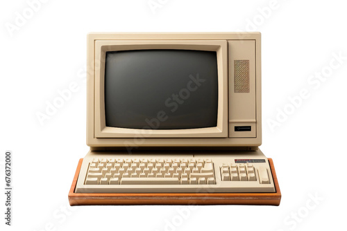 Modern Computer on Transparent Background, PNG, Generative Ai