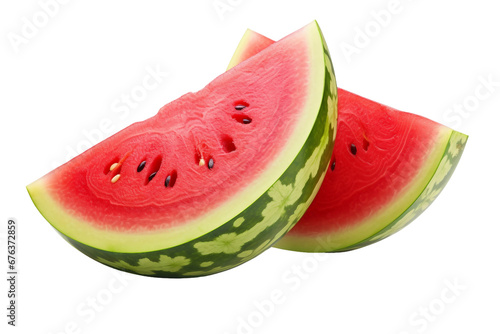 Delicious Watermelon on Transparent Background, PNG, Generative Ai
