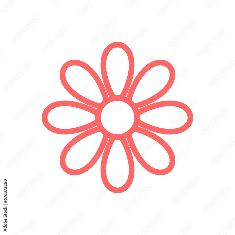 simple icon of flower and plant ornament simple icon of flower and plant ornament