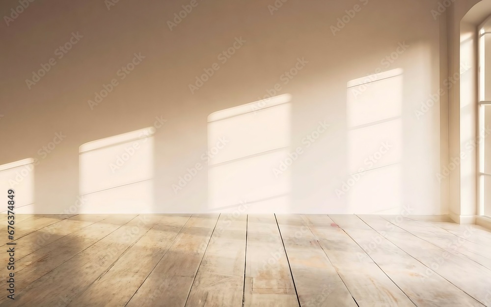 brown wall in an empty room with concrete floor brown wall in an empty room with concrete floor