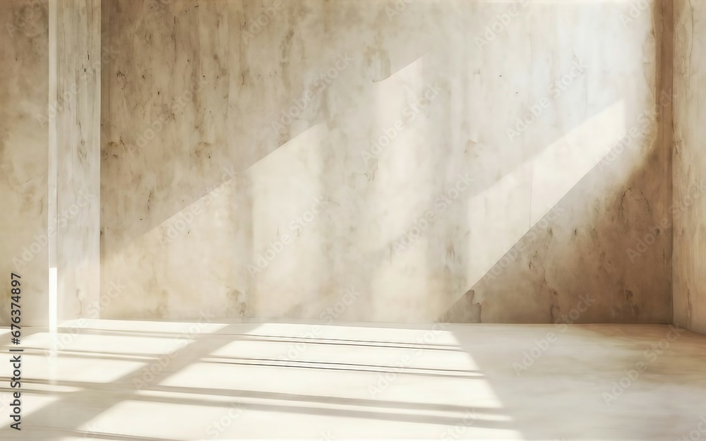 brown wall in an empty room with concrete floor brown wall in an empty room with concrete floor