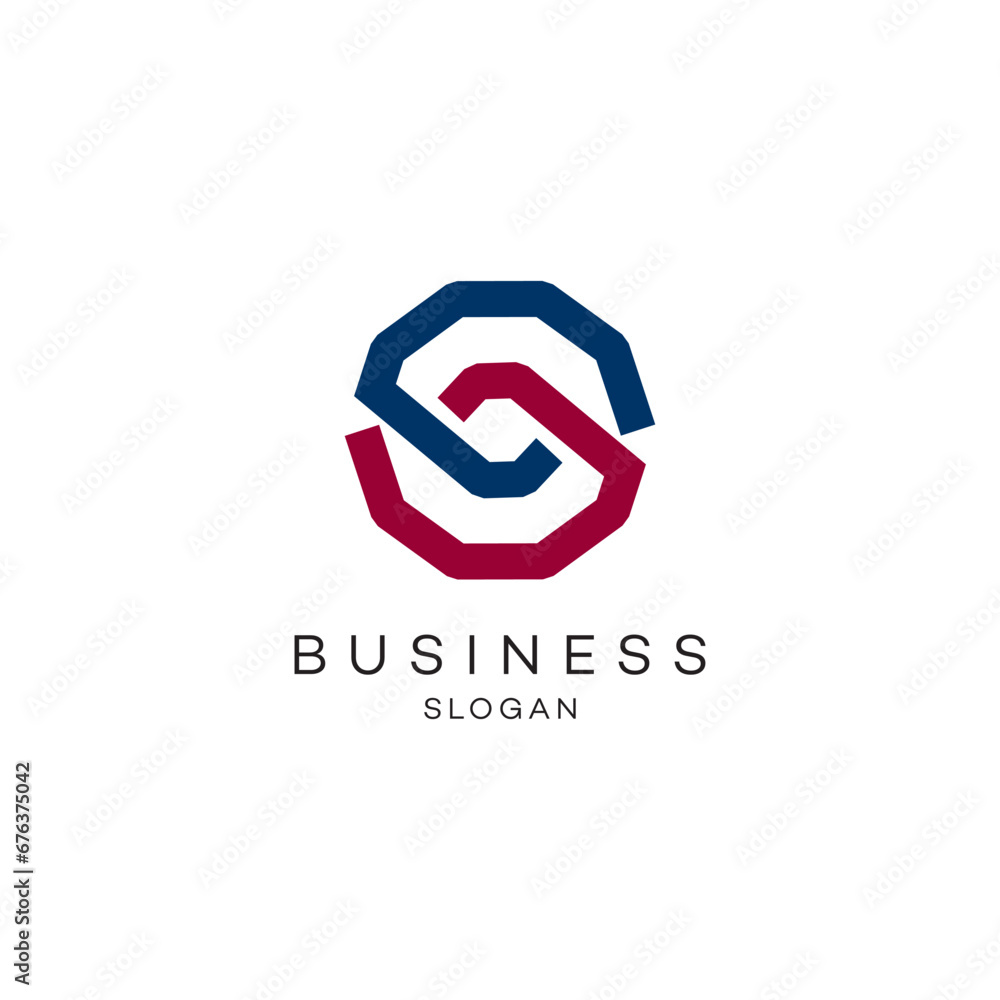 Letter S connection link logo design Letter S connection link logo design