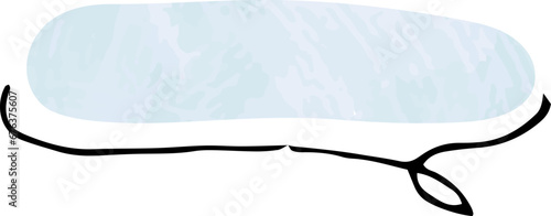 シンプルなふきだし。かわいいデザイン。