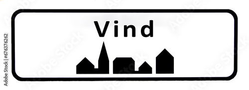City sign of Vind - Vind Byskilt photo