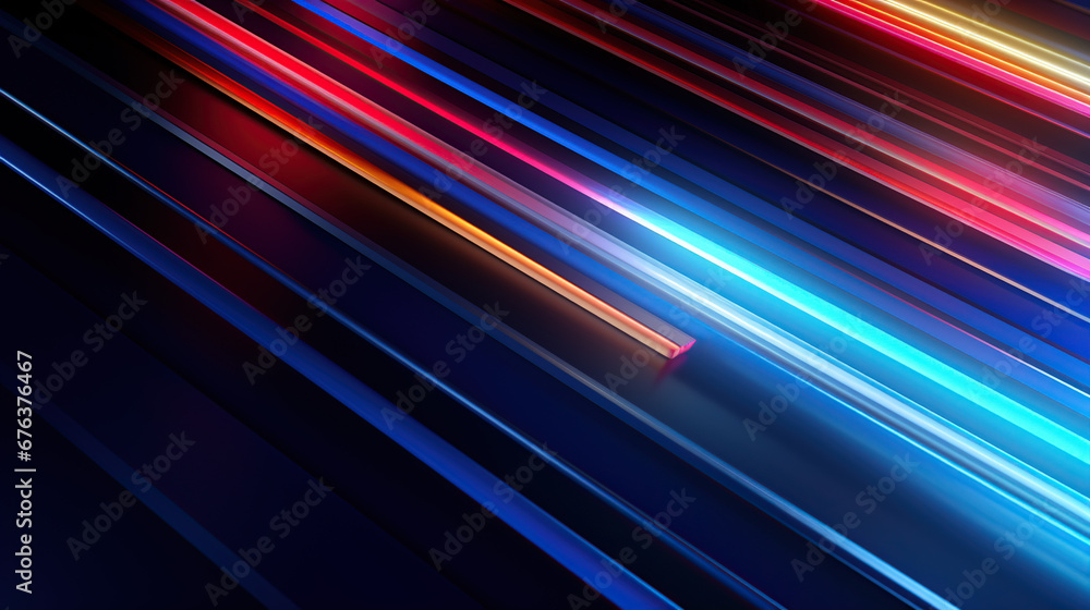 Chromatic Brilliance: Dynamic Light Lines Dance Amidst Darkness, Illuminated Minimalism with Chrome Reflections, A Symphony of Neon Light and Dark Background Chromatic Brilliance: Dynamic Light Lines Dance Amidst Darkness, Illuminated Minimalism with Chrome Reflections, A Symphony of Neon Light and Dark Background
