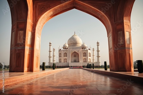 Wall Art of Taj Mahal, Taj Mahal Wall Art generated By AI photo