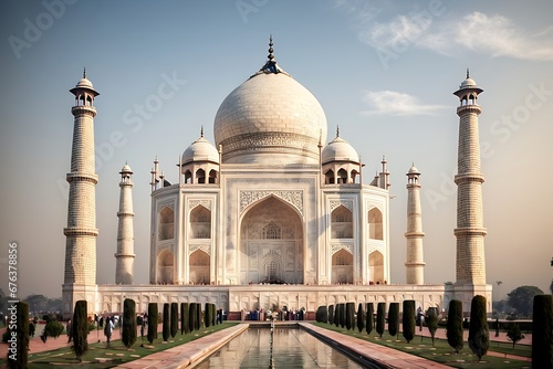 Wall Art of Taj Mahal, Taj Mahal Wall Art generated By AI photo