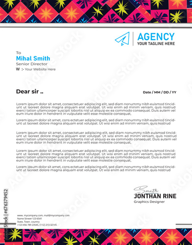 Free vector corporate identity template, Free best vector modern company letterhead