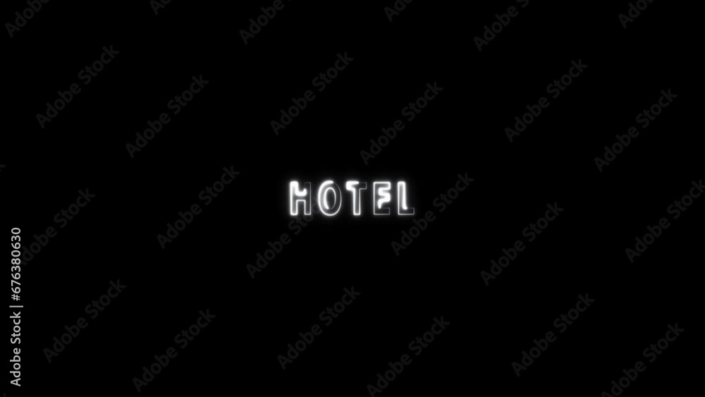 Abstract beautiful white neon text background animation. Abstract beautiful white neon text background animation.