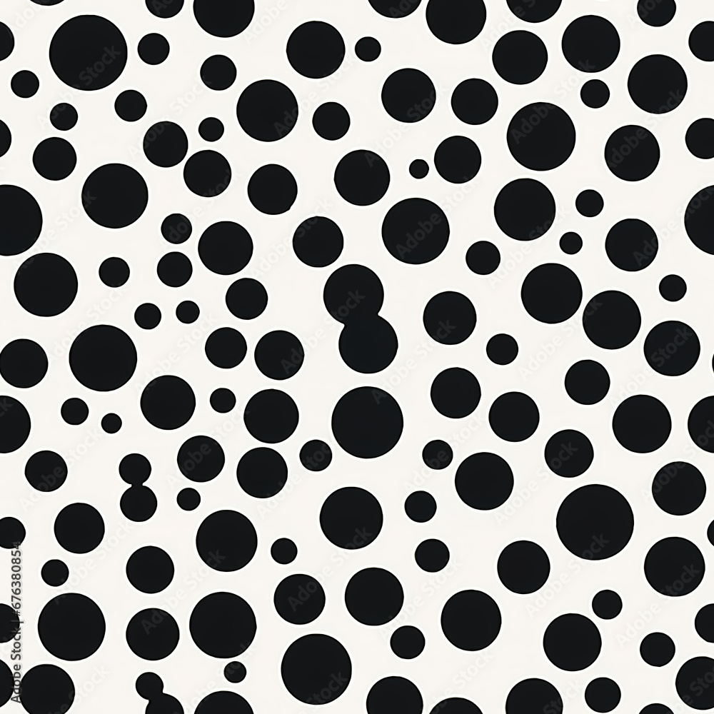 Abstract retro dotted chaotic repeat pattern, polka dot Abstract retro dotted chaotic repeat pattern, polka dot