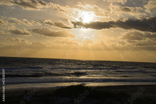 Sunrise at Sea Ranch Beach in Indialantic Florida on 11-02-2023