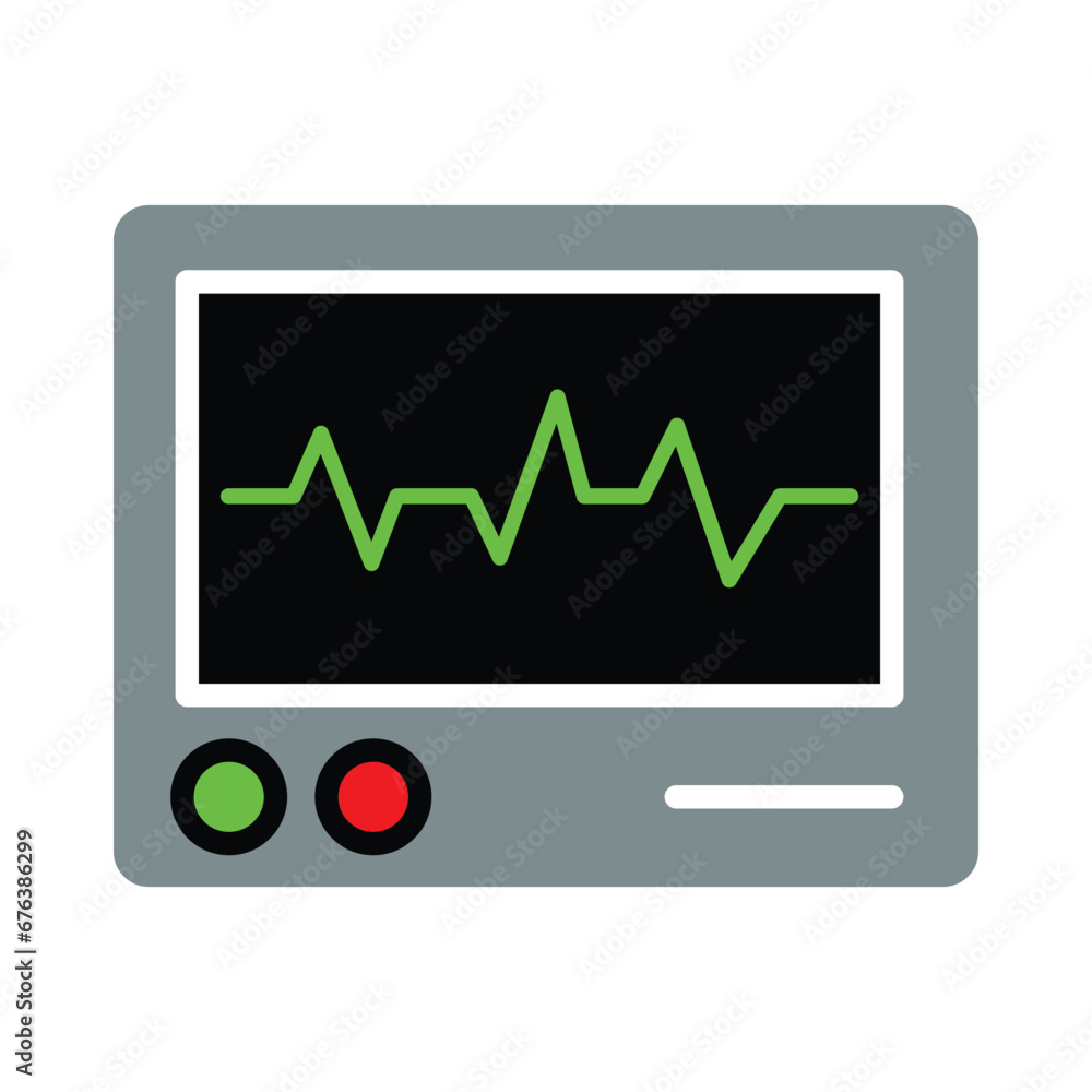 Heart monitor icon design, illustration design
Heart monitor icon design, illustration design
