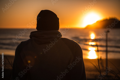 sunrise on paradisiacal beach in florianopolis, dawn on the beach, sunrise, sunny beach