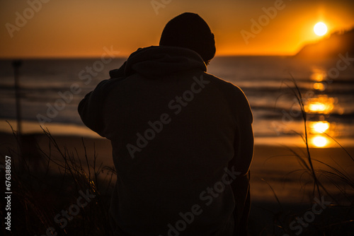 sunrise on paradisiacal beach in florianopolis, dawn on the beach, sunrise, sunny beach