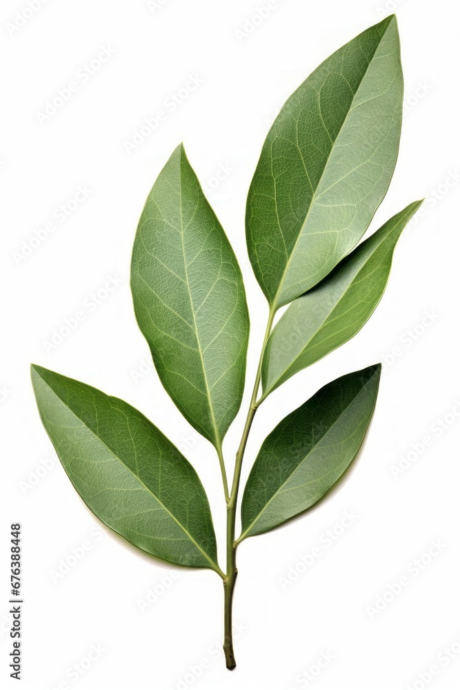 Fototapeta premium Bay leaves isolated on a white background