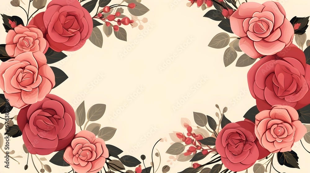 Abstract Rose Foliage background. Invitation and celebration card. Abstract Rose Foliage background. Invitation and celebration card.
