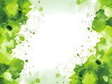 Abstract Lime color snowflakes background. Invitation and celebration card.