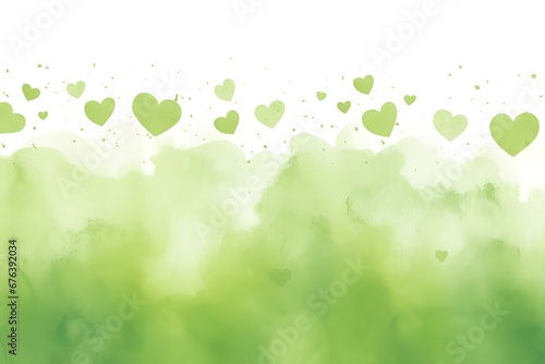 Abstract Olive color hearts background. Invitation and celebration card.
