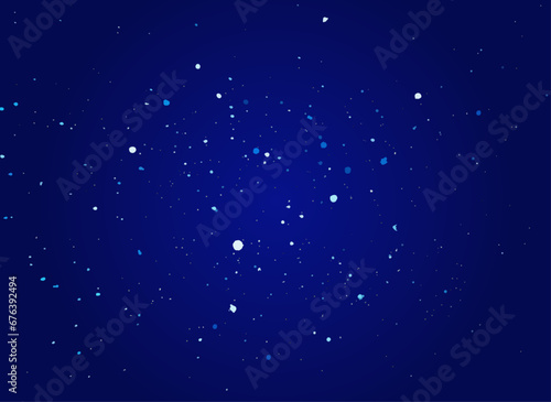 Watercolor white and blue spots on a blue background. Vector illustration