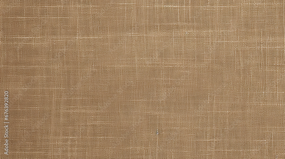 Fototapeta premium Brown Linen Texture Background, Ideal for Cloth-related Designs.
