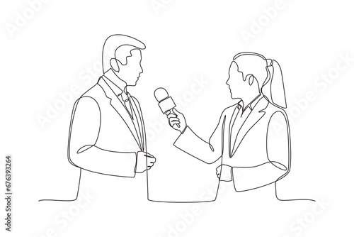 Diplomacy and embassy concept. Doodle vector illustration.