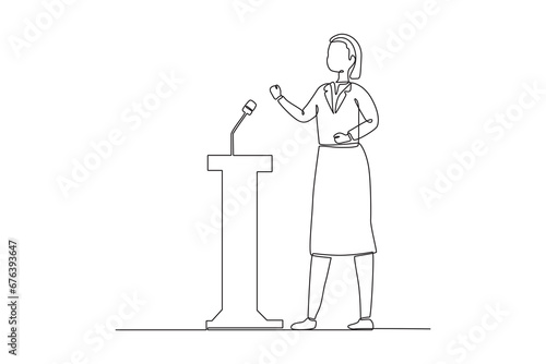 Diplomacy and embassy concept. Doodle vector illustration.