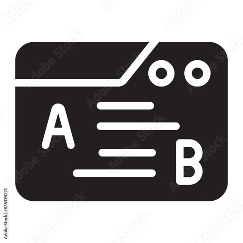 translator glyph icon