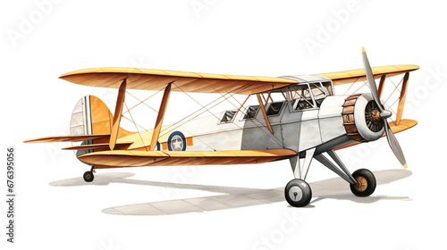  aeroplane isolated on transparent PNG background, Generative ai