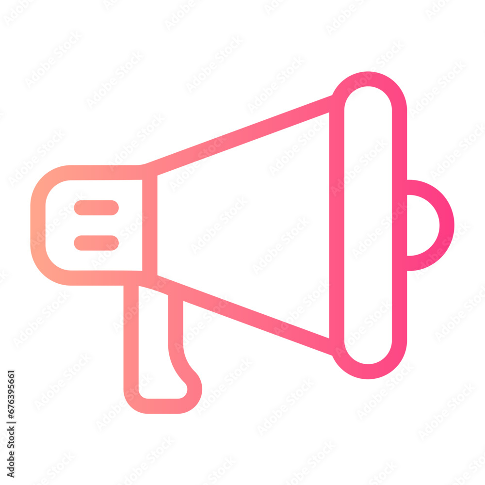 megaphone gradient icon megaphone gradient icon